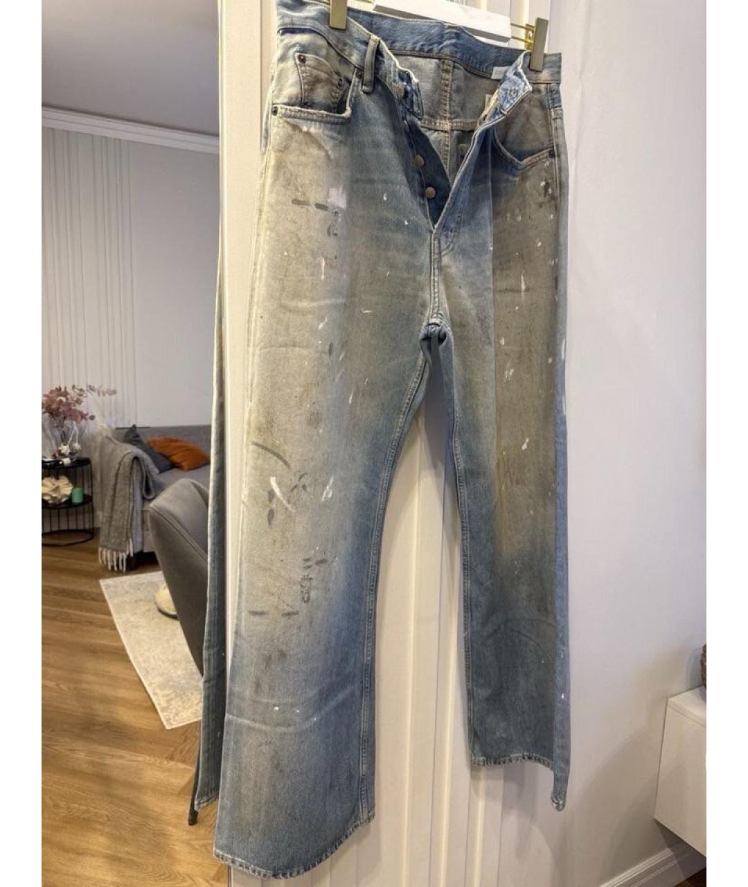 ACNE STUDIOS Голубые джинсы клеш, фото 9