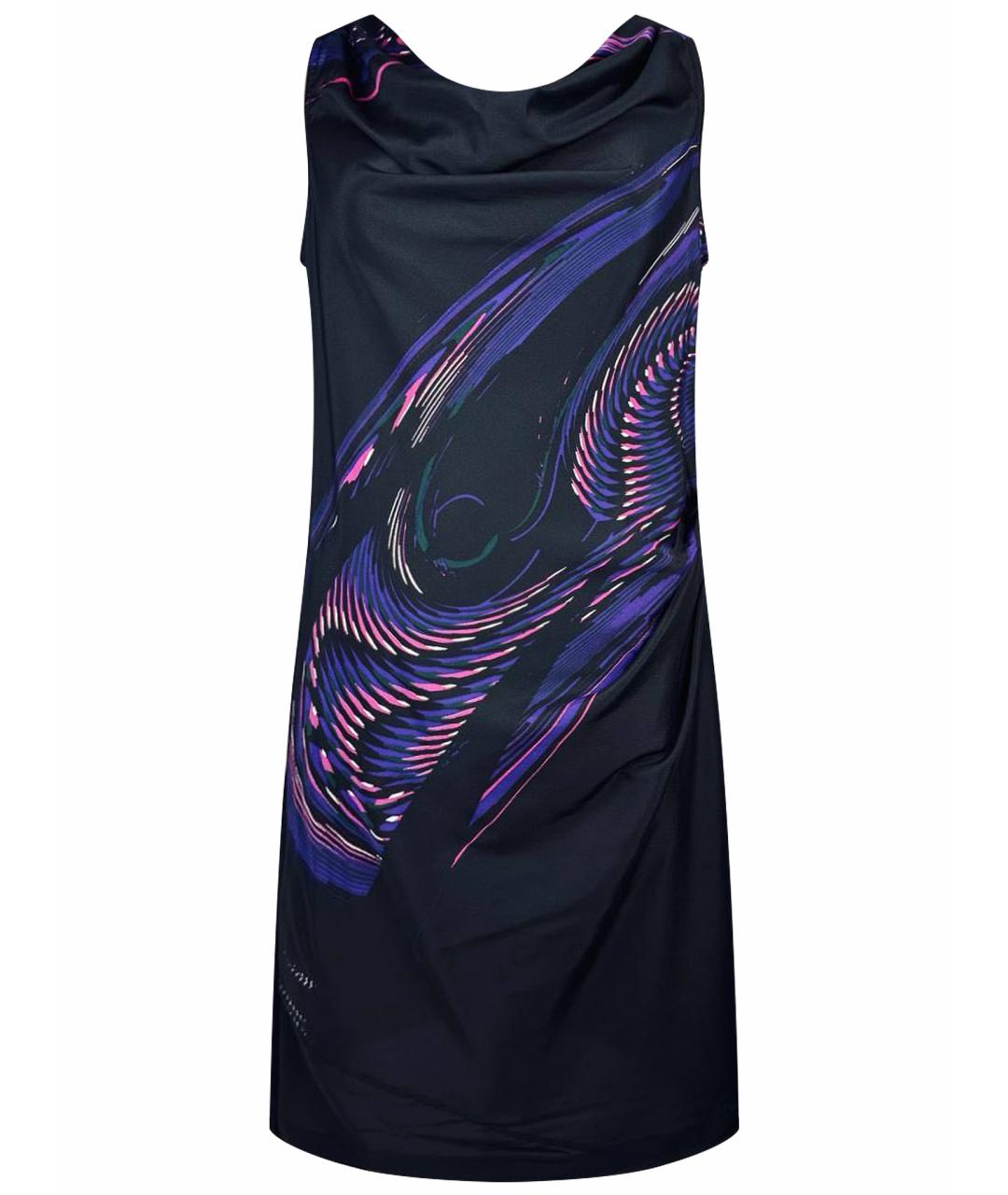 DKNY Черное шелковое коктейльное платье, фото 1