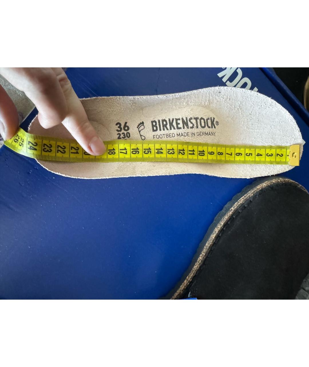 BIRKENSTOCK Черные замшевые ботинки, фото 6