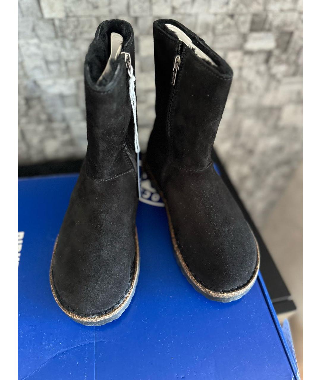 BIRKENSTOCK Черные замшевые ботинки, фото 3