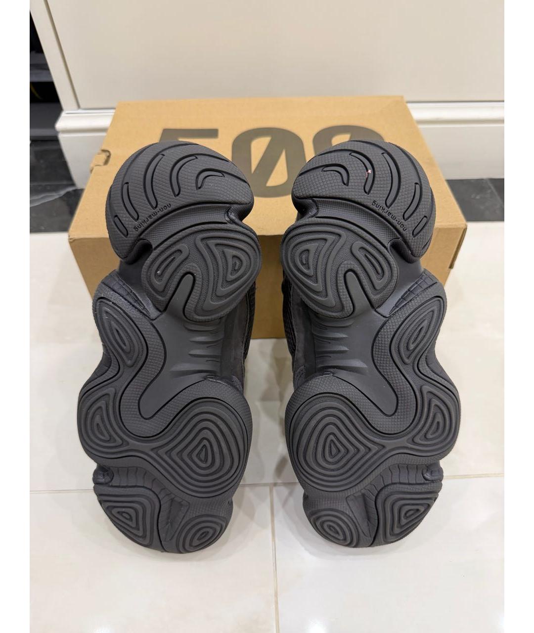 ADIDAS YEEZY Черные замшевые кроссовки, фото 5