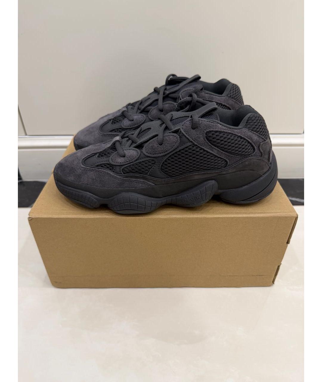 ADIDAS YEEZY Черные замшевые кроссовки, фото 8