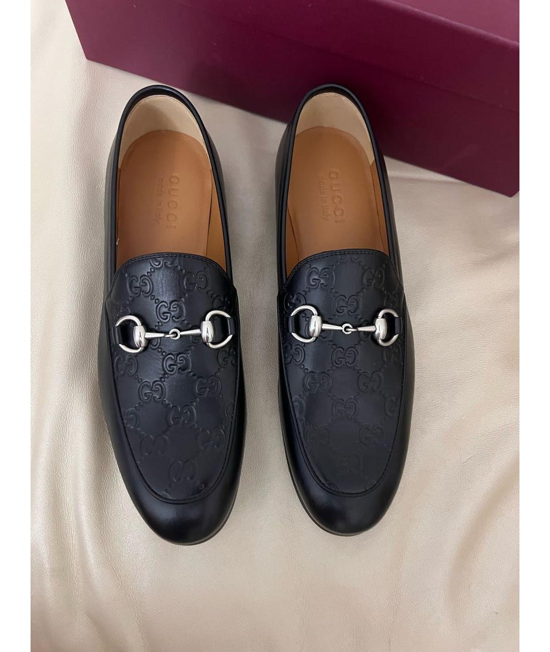 GUCCI Черные кожаные мокасины, фото 3