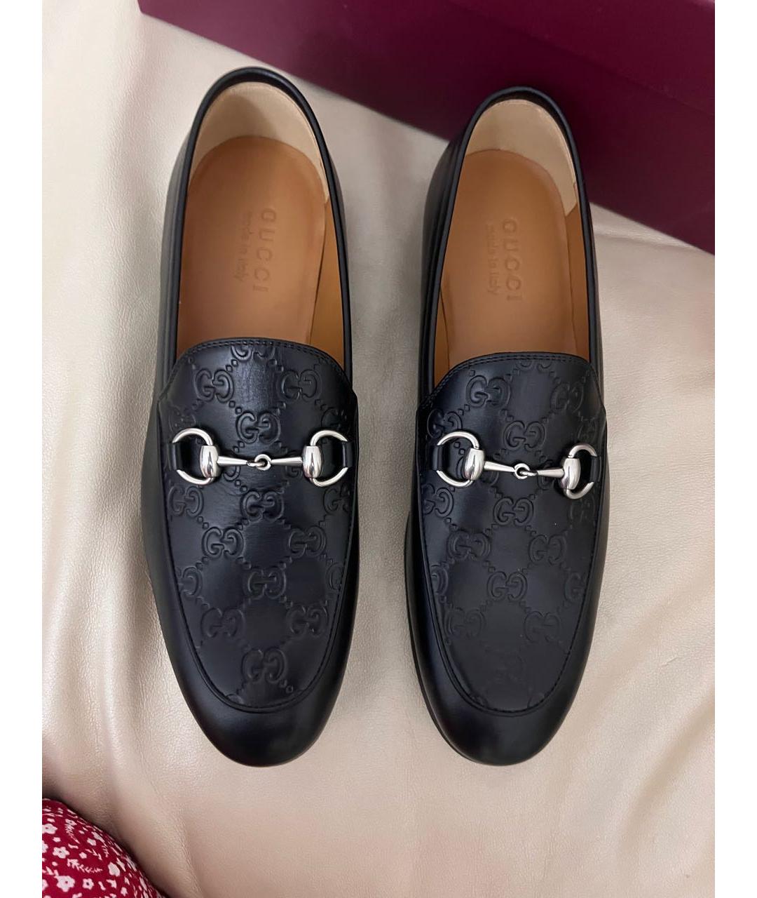 GUCCI Черные кожаные мокасины, фото 3