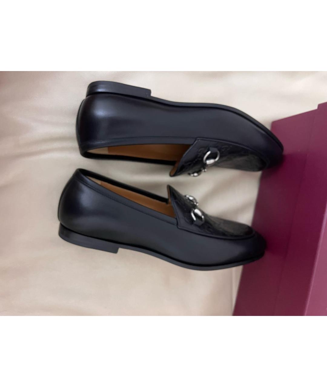 GUCCI Черные кожаные мокасины, фото 9
