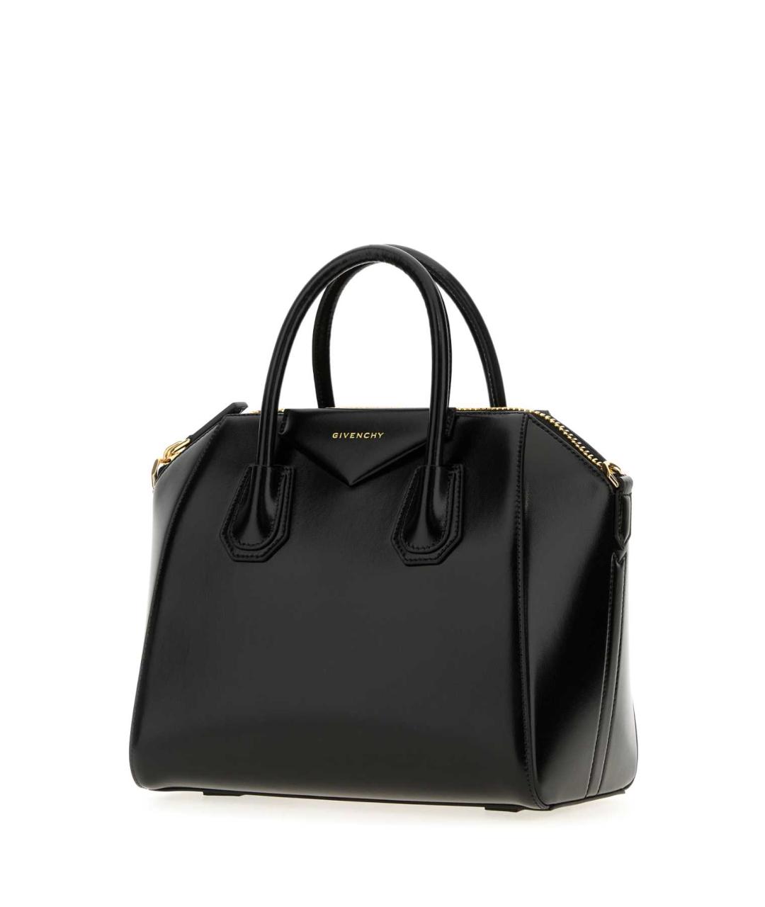 GIVENCHY Черная кожаная сумка тоут, фото 2
