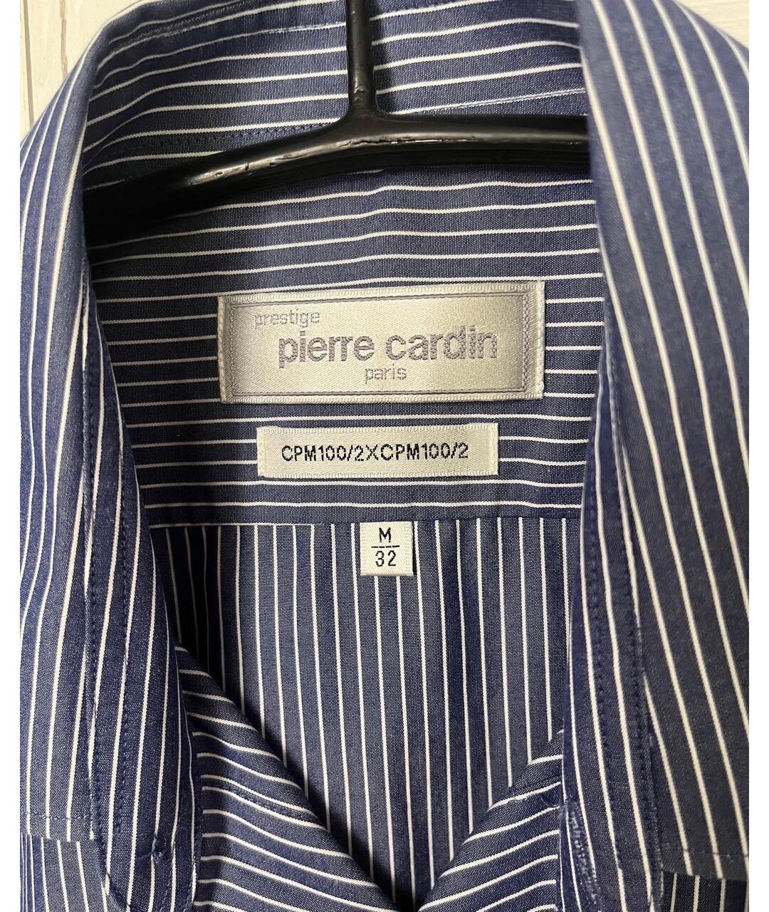 PIERRE CARDIN Синяя хлопковая классическая рубашка, фото 2