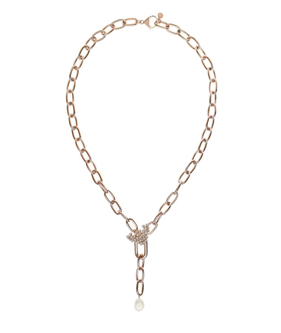 EMPORIO ARMANI Серебряное металлическое колье, фото 6
