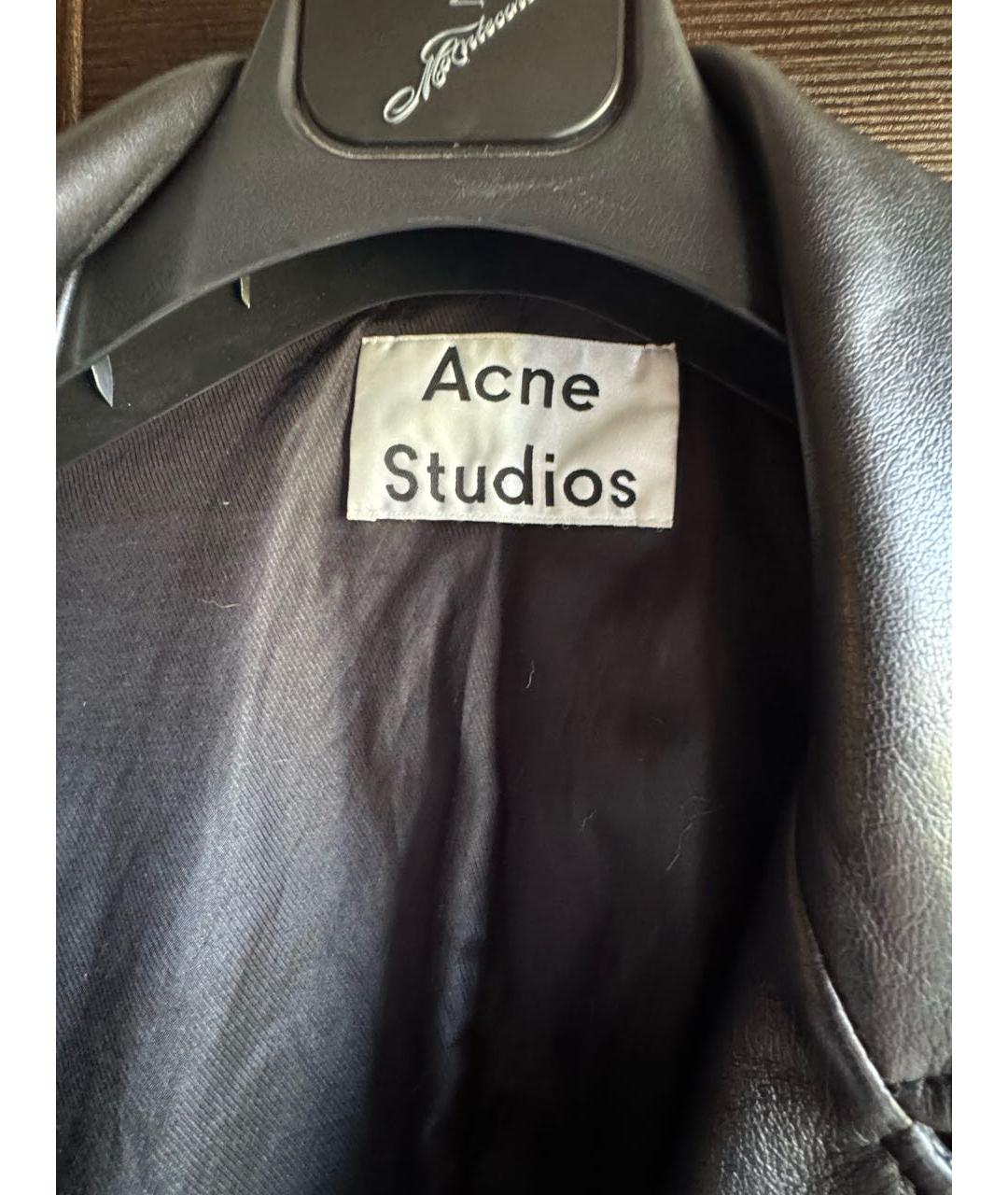 ACNE STUDIOS Черная кожаная куртка, фото 3
