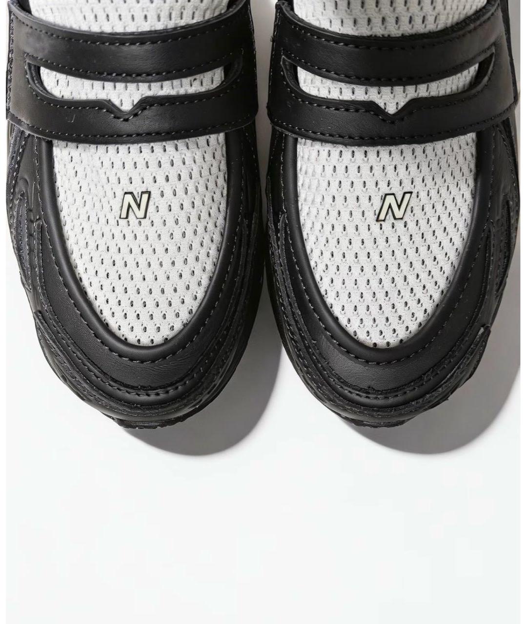 NEW BALANCE Черные кожаные лоферы, фото 3