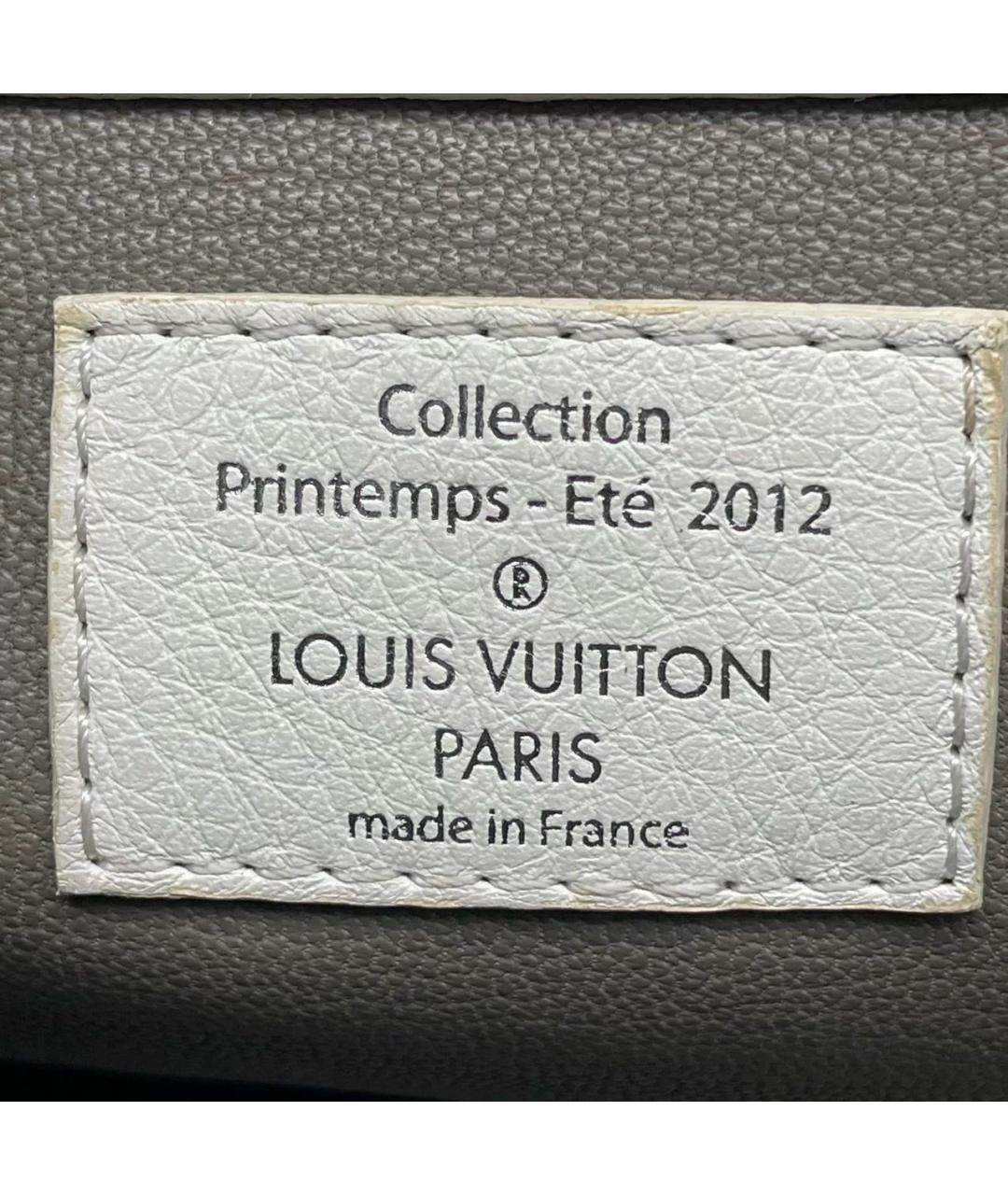 LOUIS VUITTON Зеленая кожаная сумка с короткими ручками, фото 5