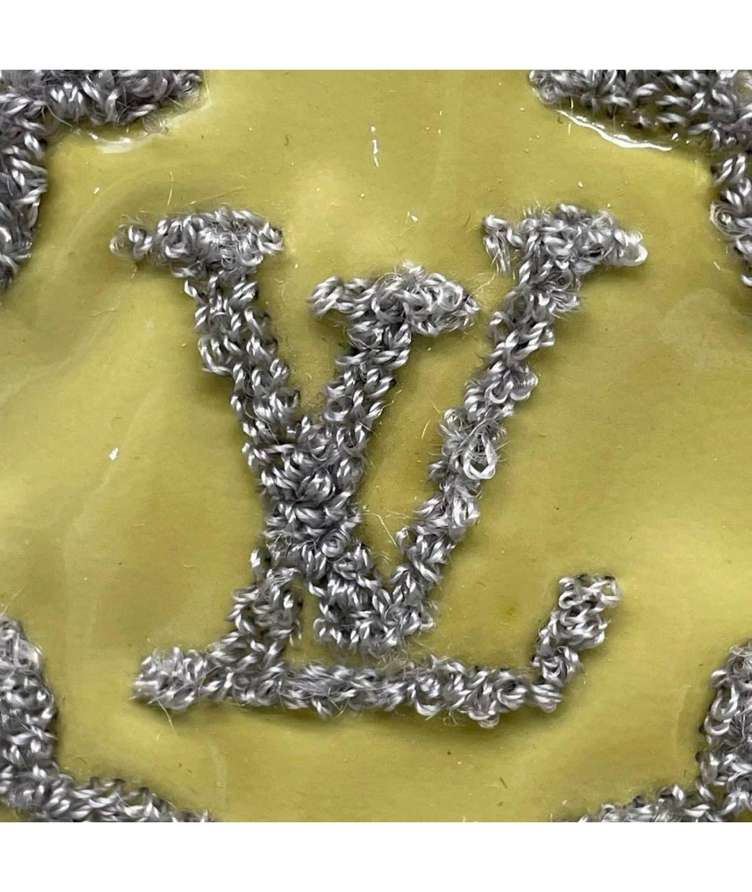 LOUIS VUITTON Зеленая кожаная сумка с короткими ручками, фото 7