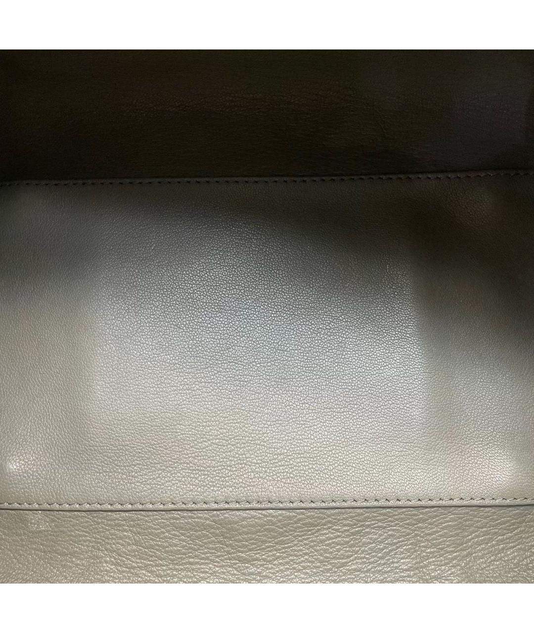 LOUIS VUITTON Зеленая кожаная сумка с короткими ручками, фото 8