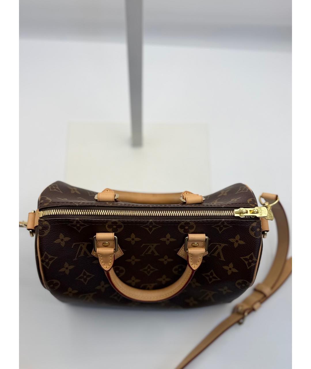 LOUIS VUITTON Коричневая канва сумка тоут, фото 9