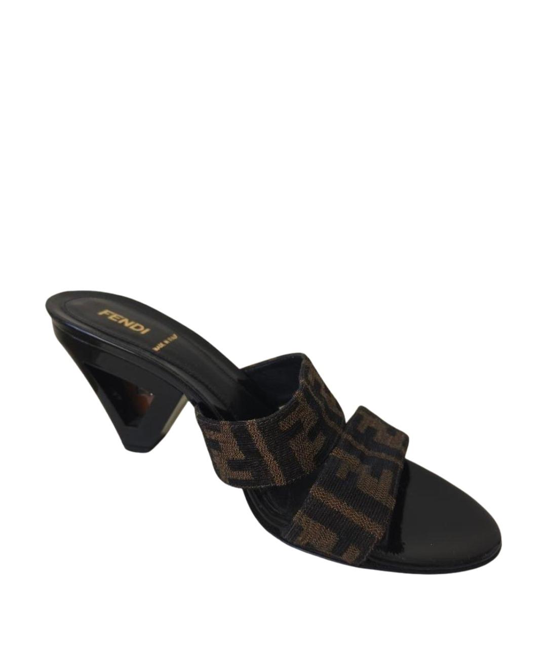 FENDI Мульти текстильные мюли, фото 1