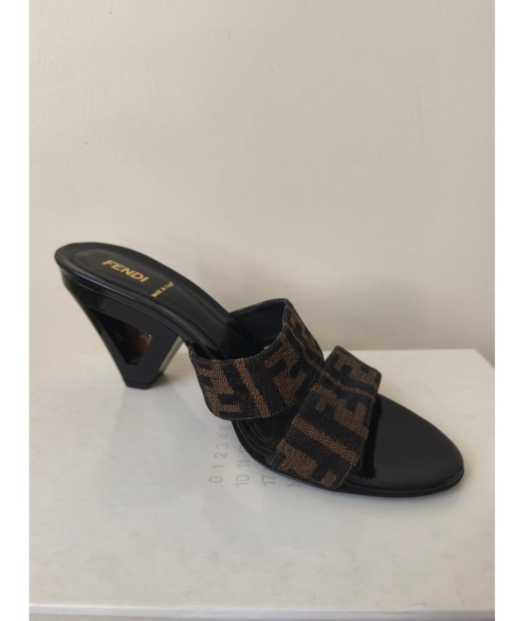 FENDI Мульти текстильные мюли, фото 10