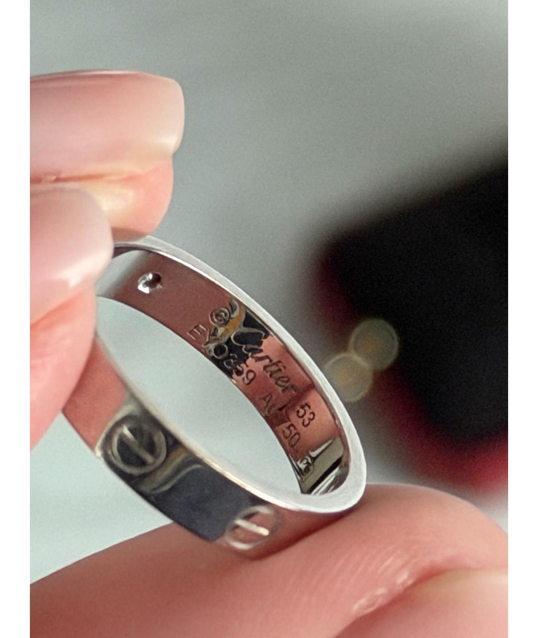 CARTIER Белое кольцо из белого золота, фото 4