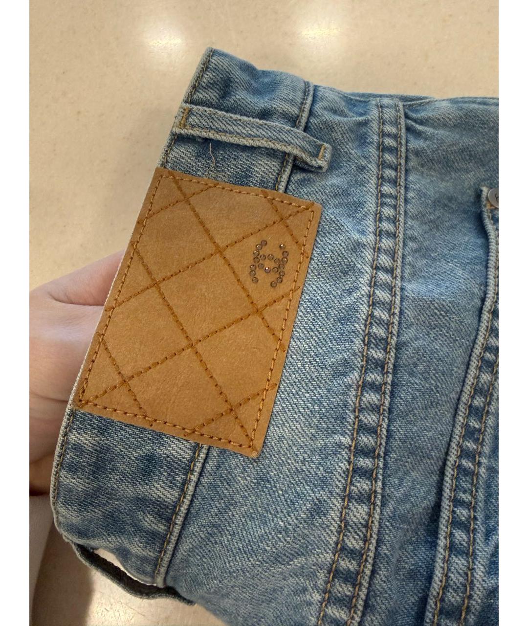 CHANEL Голубые джинсы клеш, фото 2