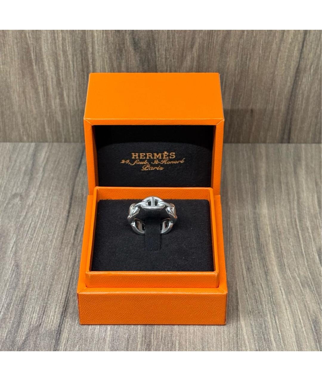 HERMES Серебряное серебряное кольцо, фото 3