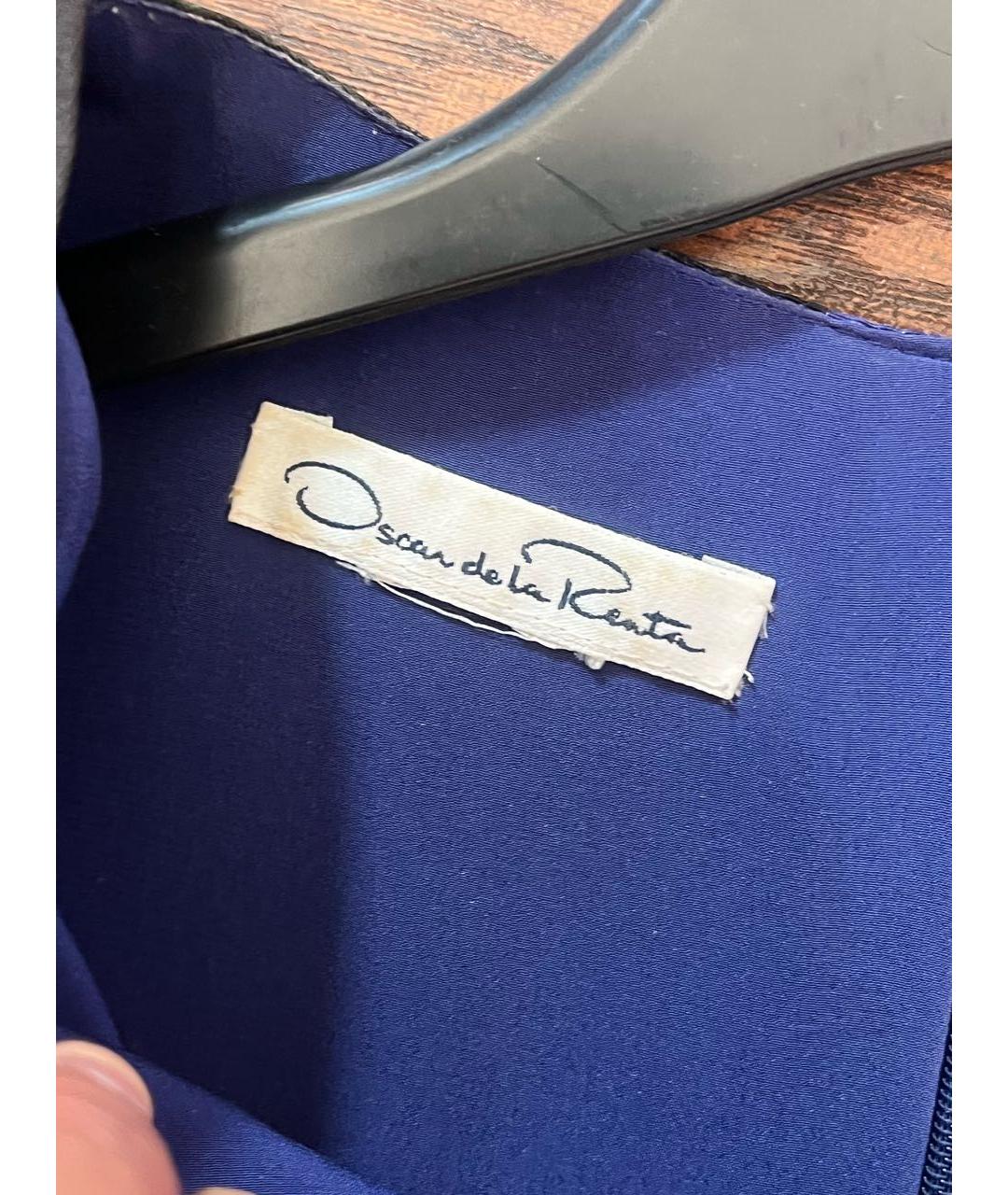 OSCAR DE LA RENTA Синее платье, фото 3