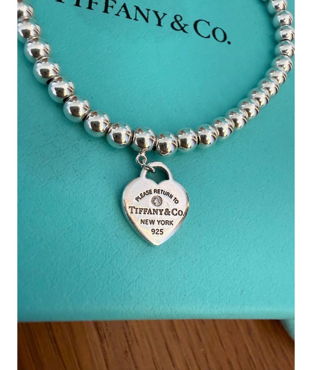 TIFFANY&CO Бирюзовый серебряный браслет, фото 2