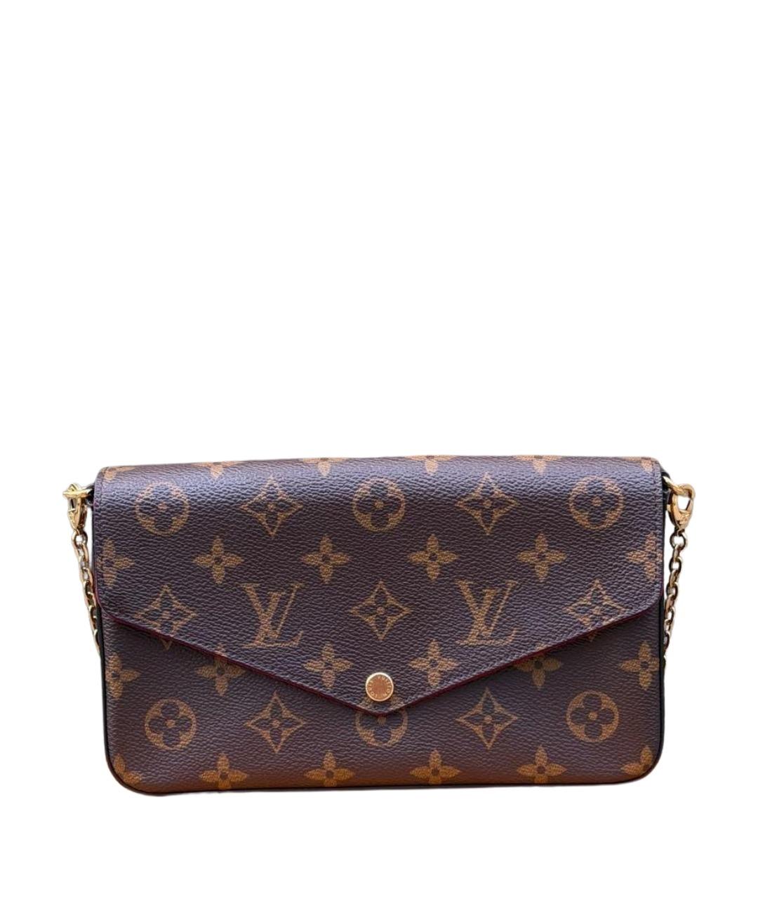 LOUIS VUITTON Коричневая сумка через плечо из искусственной кожи, фото 1