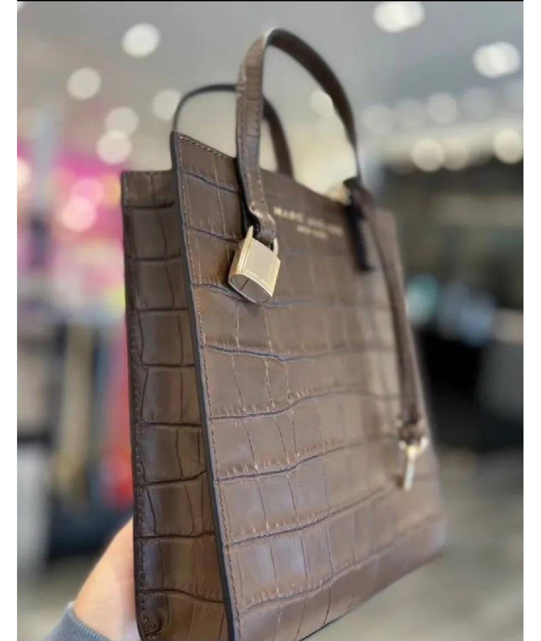 MARC JACOBS Коричневая кожаная сумка через плечо, фото 2