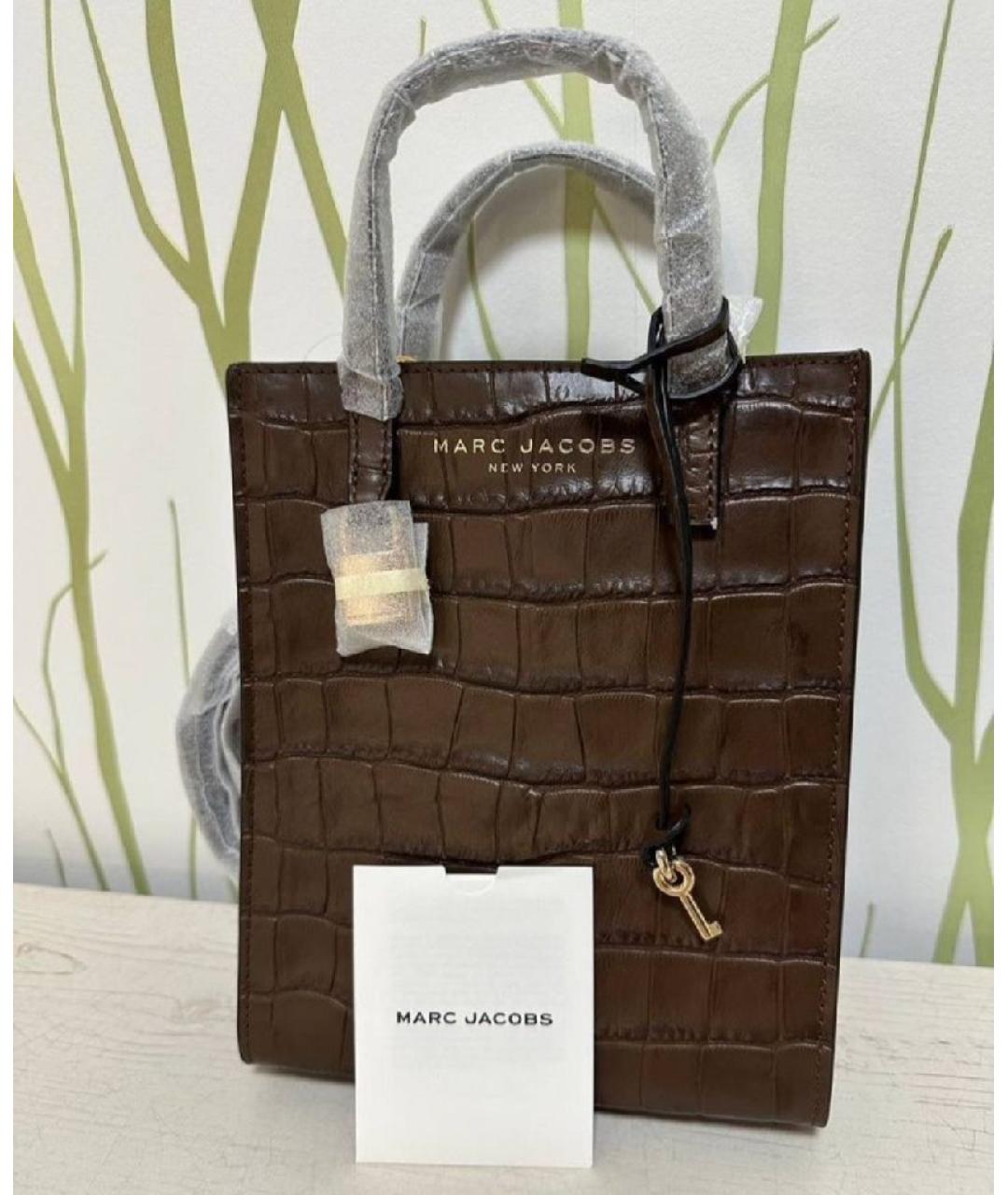 MARC JACOBS Коричневая кожаная сумка через плечо, фото 10