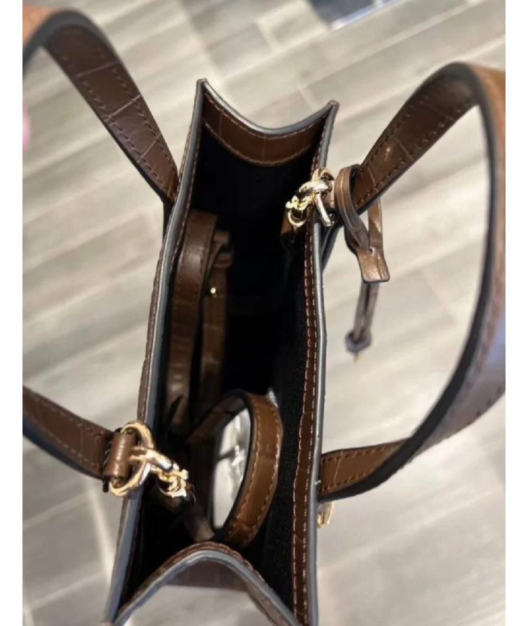 MARC JACOBS Коричневая кожаная сумка через плечо, фото 4