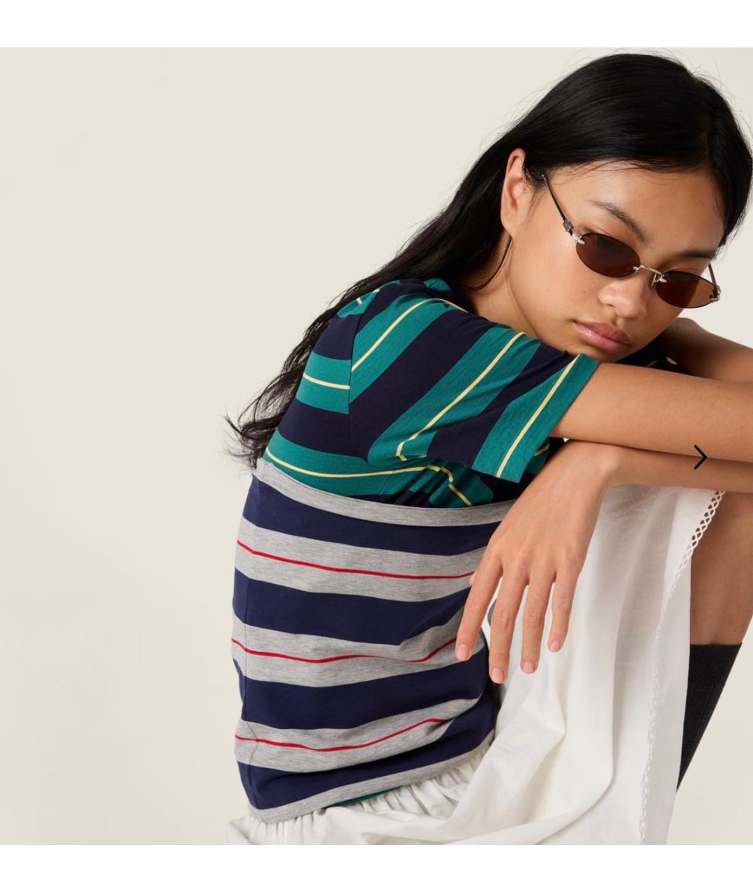 MIU MIU Коричневые металлические солнцезащитные очки, фото 2