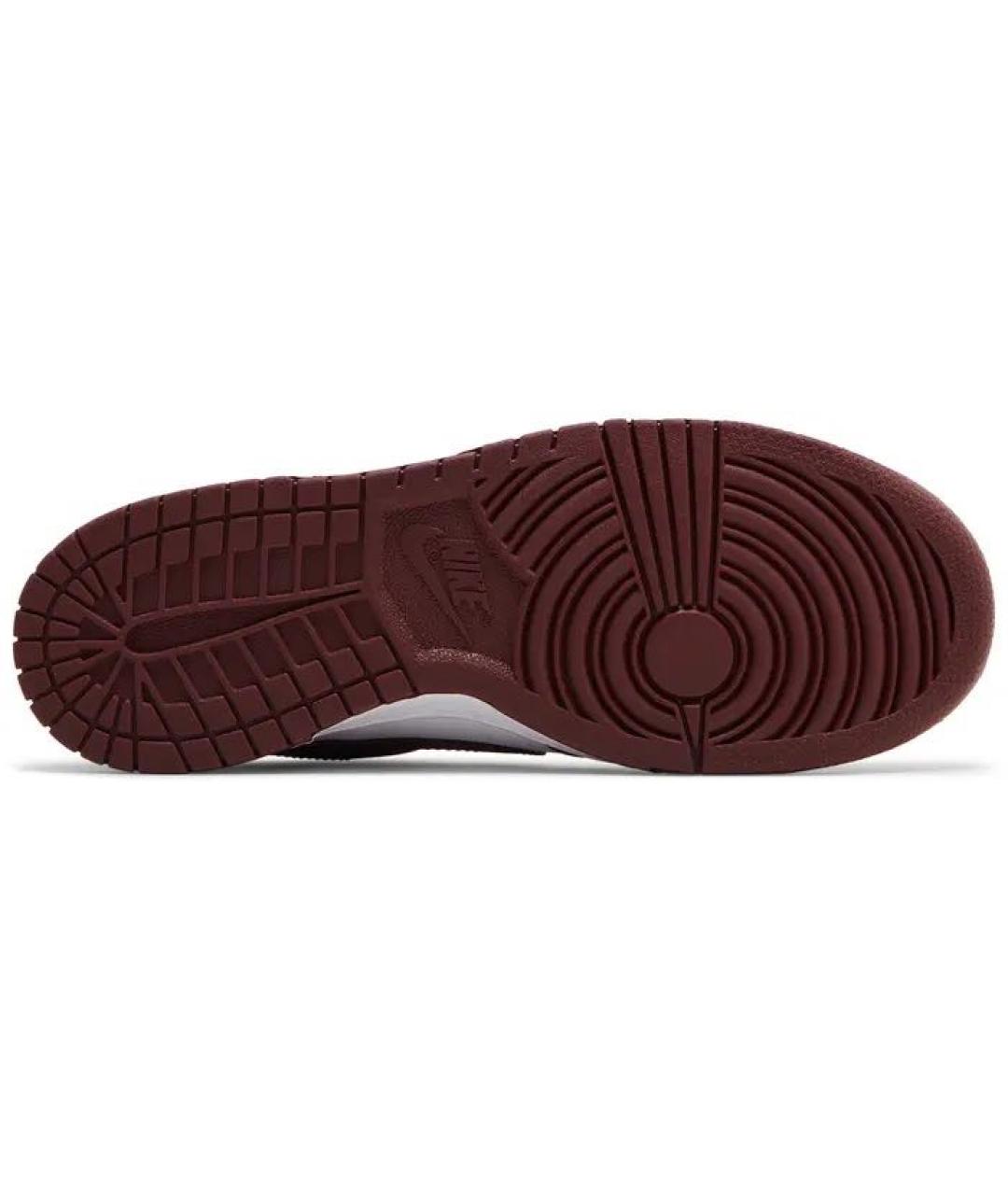 NIKE Бордовые кожаные кеды, фото 3