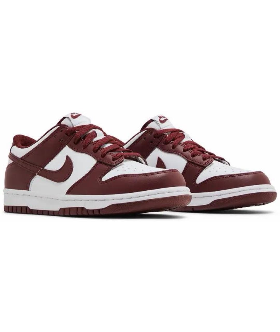 NIKE Бордовые кожаные кеды, фото 5
