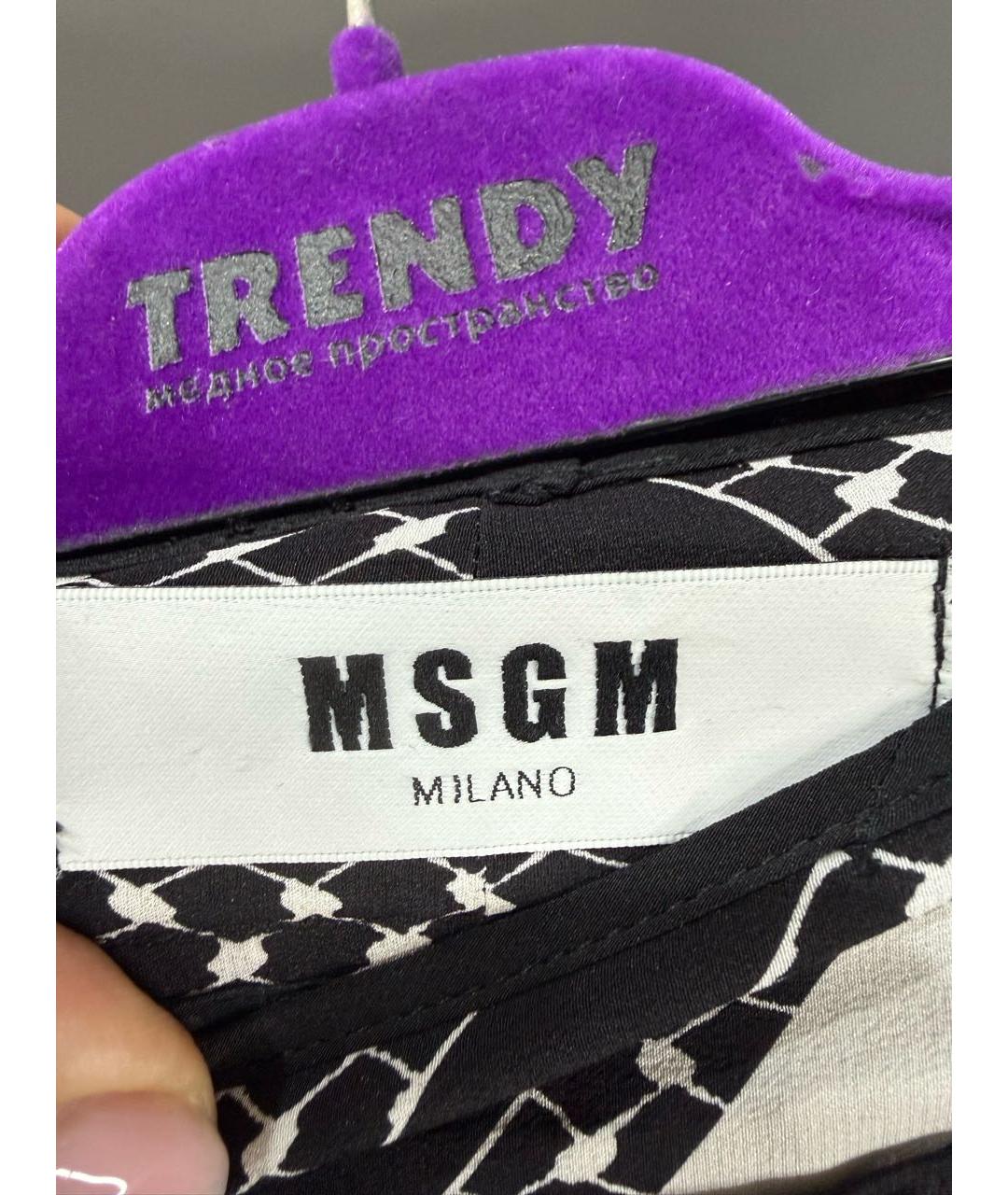 MSGM Мульти шелковые прямые брюки, фото 3
