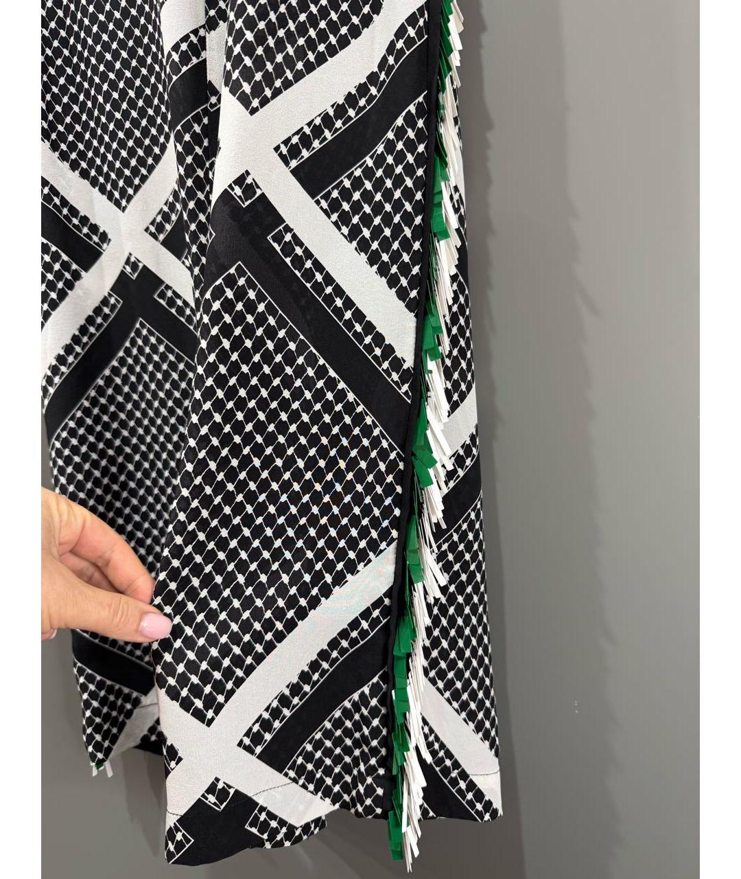 MSGM Мульти шелковые прямые брюки, фото 2