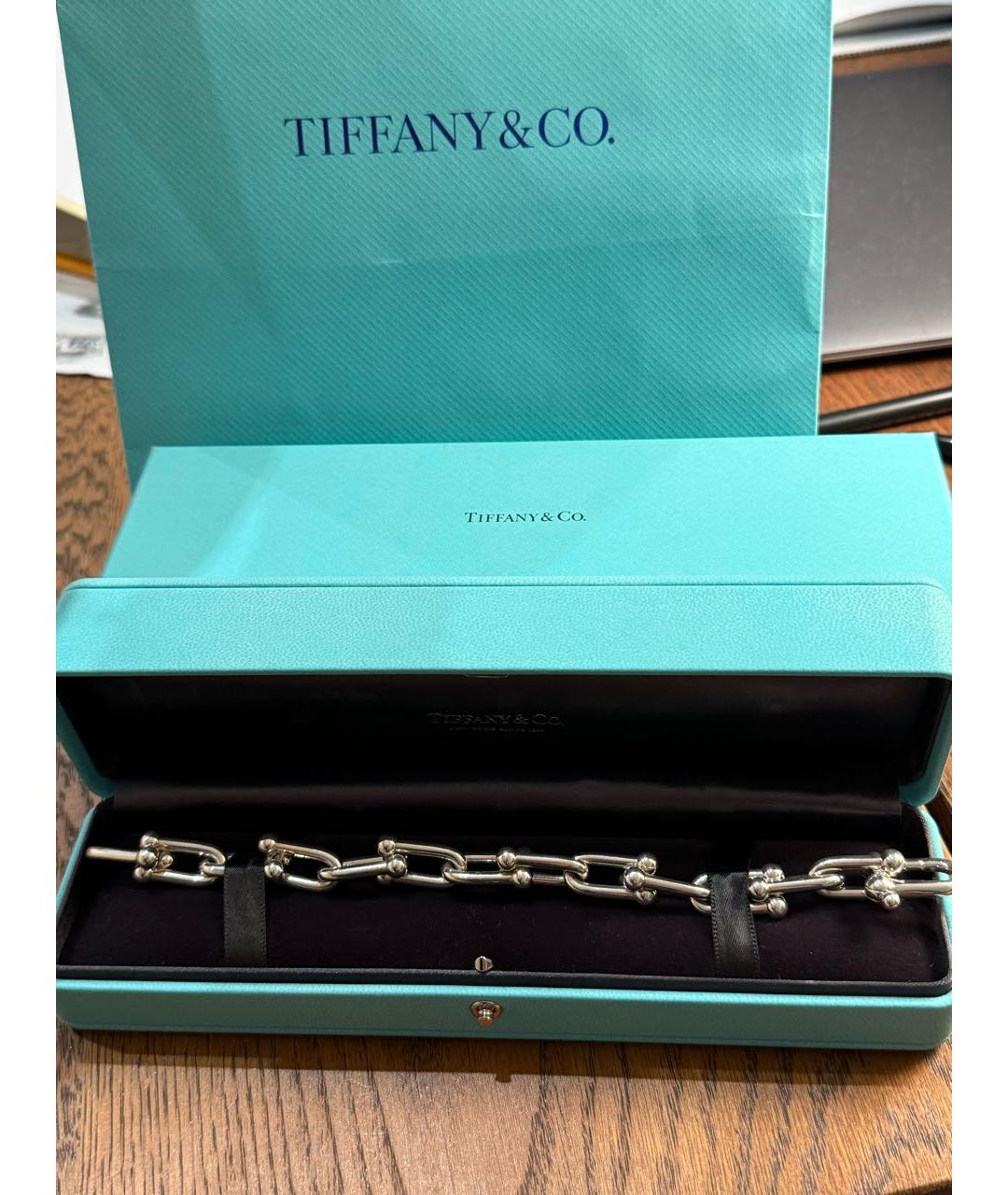 TIFFANY&CO Бежевый серебряный браслет, фото 3