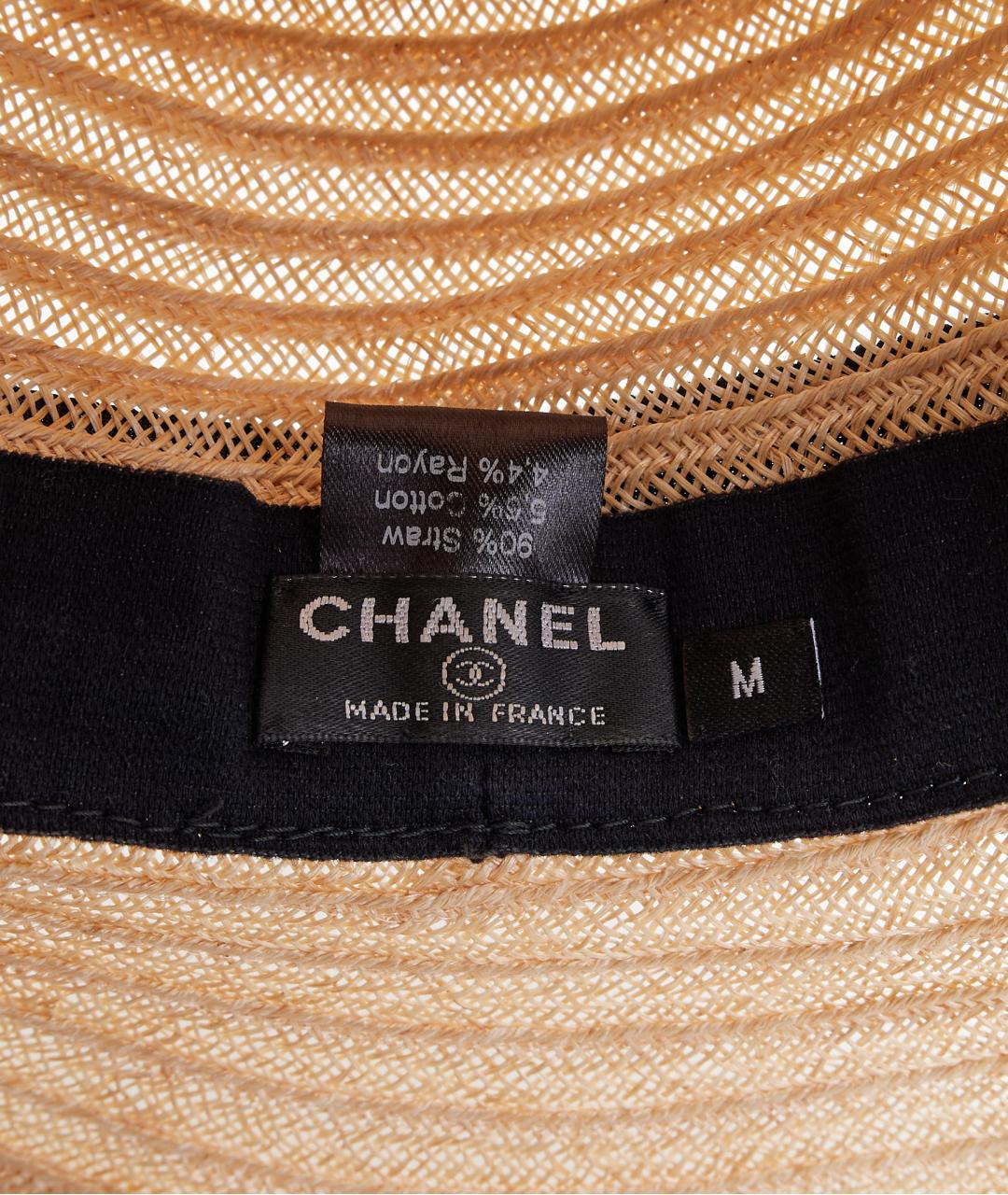 CHANEL Бежевая соломенная шляпа, фото 6