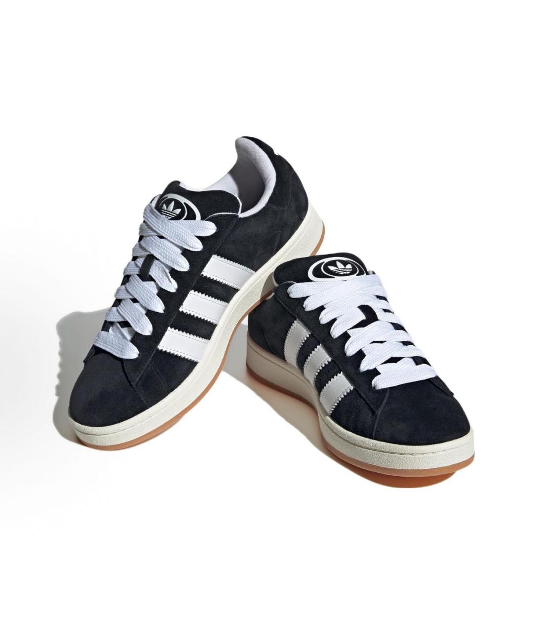 ADIDAS Черные замшевые кеды, фото 3