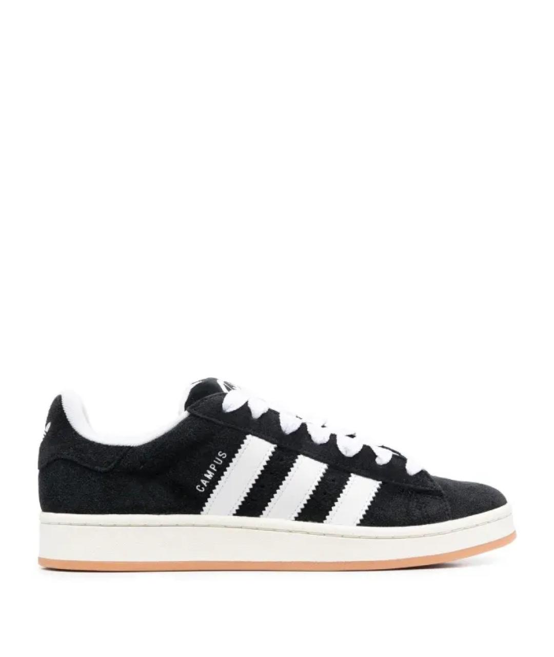 ADIDAS Черные замшевые кеды, фото 1
