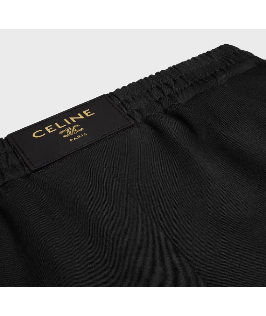 CELINE Черные шерстяные шорты, фото 2
