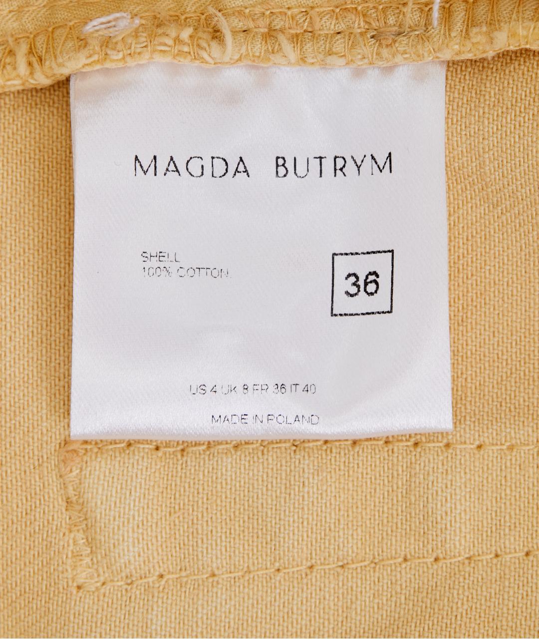 MAGDA BUTRYM Желтый хлопковый костюм с брюками, фото 4