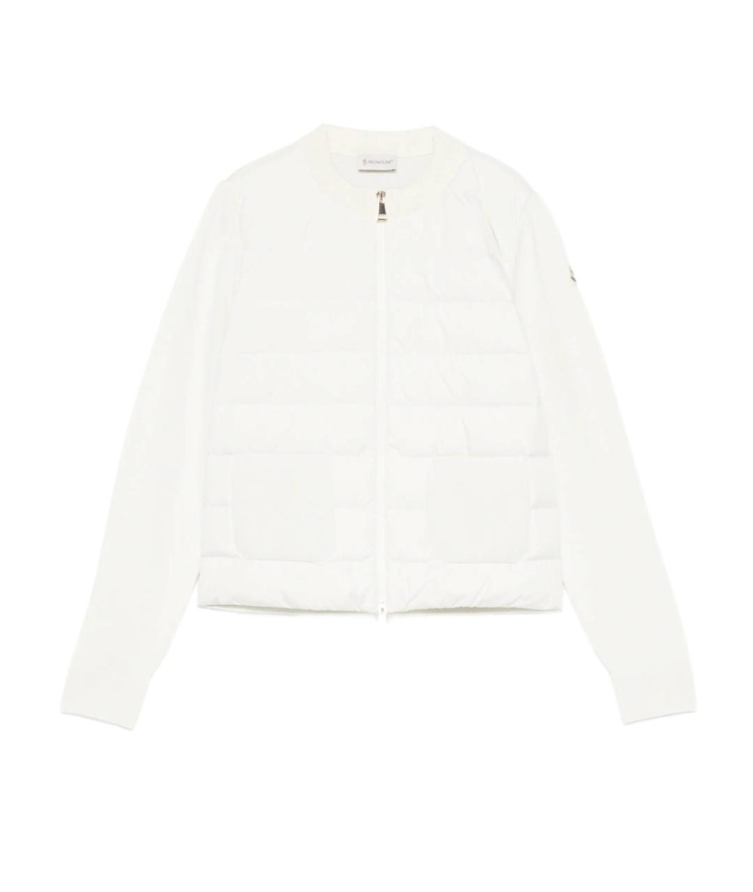 MONCLER Белая шерстяная куртка, фото 1