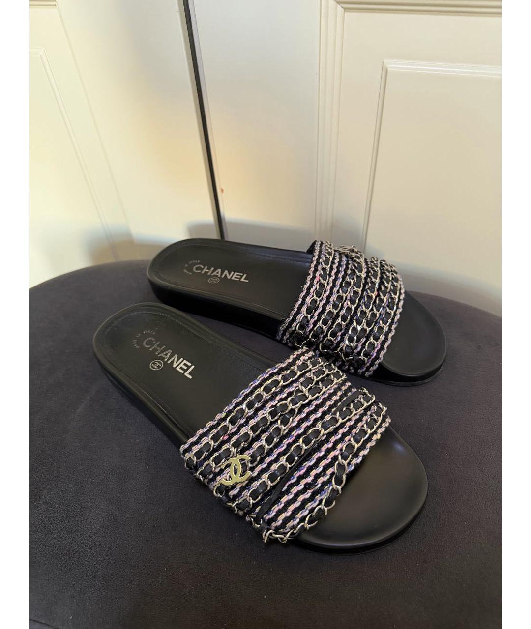 CHANEL Мульти кожаные сандалии, фото 4