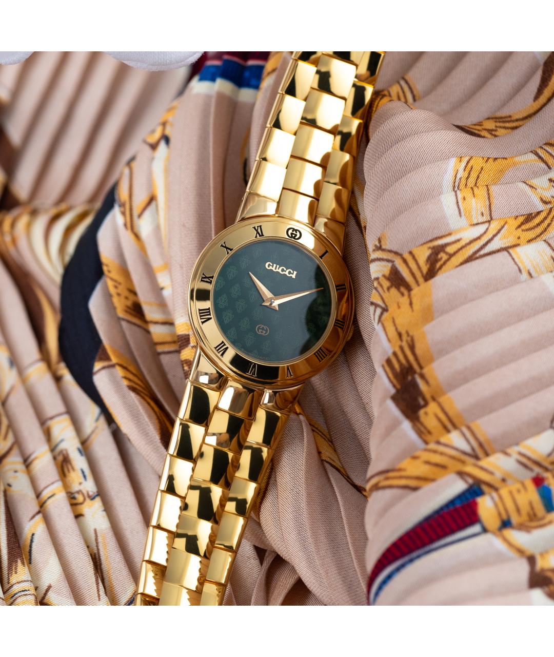 GUCCI Желтые часы, фото 4
