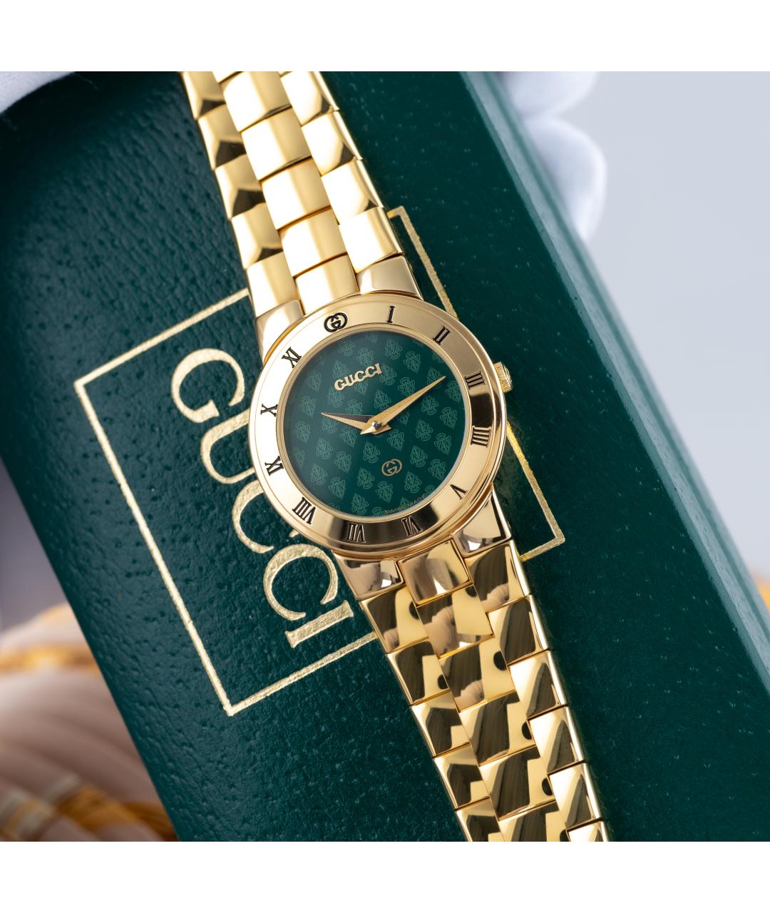 GUCCI Желтые часы, фото 2
