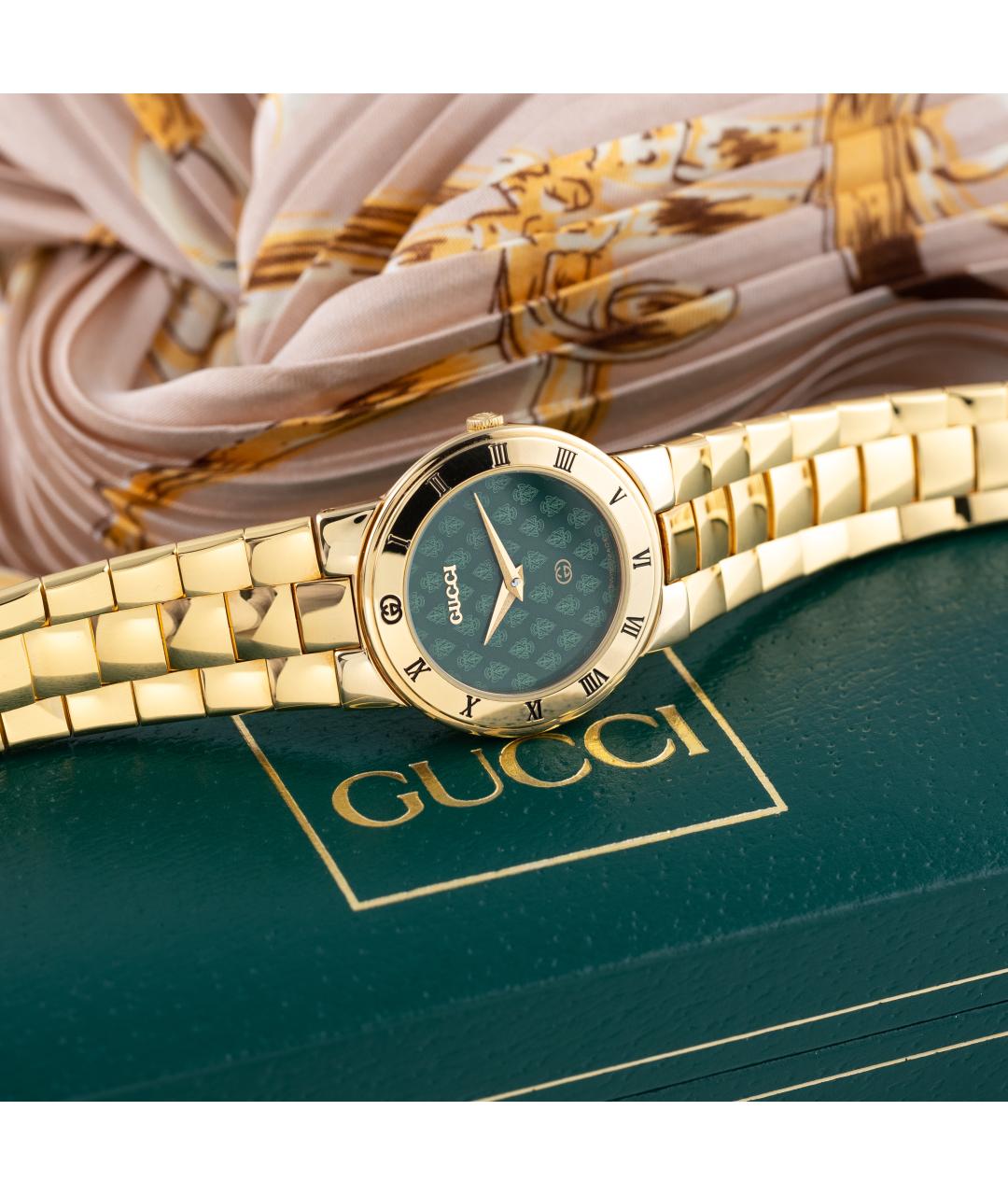 GUCCI Желтые часы, фото 6