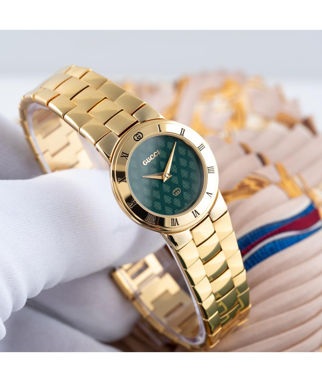 GUCCI Желтые часы, фото 7