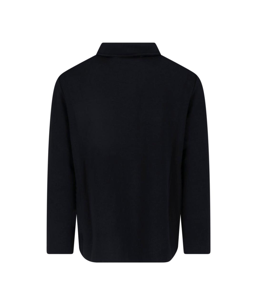 LARDINI Черная шерстяная кэжуал рубашка, фото 2