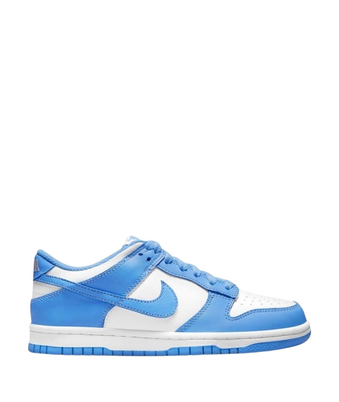 NIKE Голубые кожаные кроссовки, фото 1