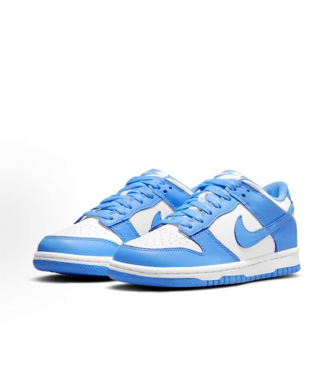 NIKE Голубые кожаные кроссовки, фото 2