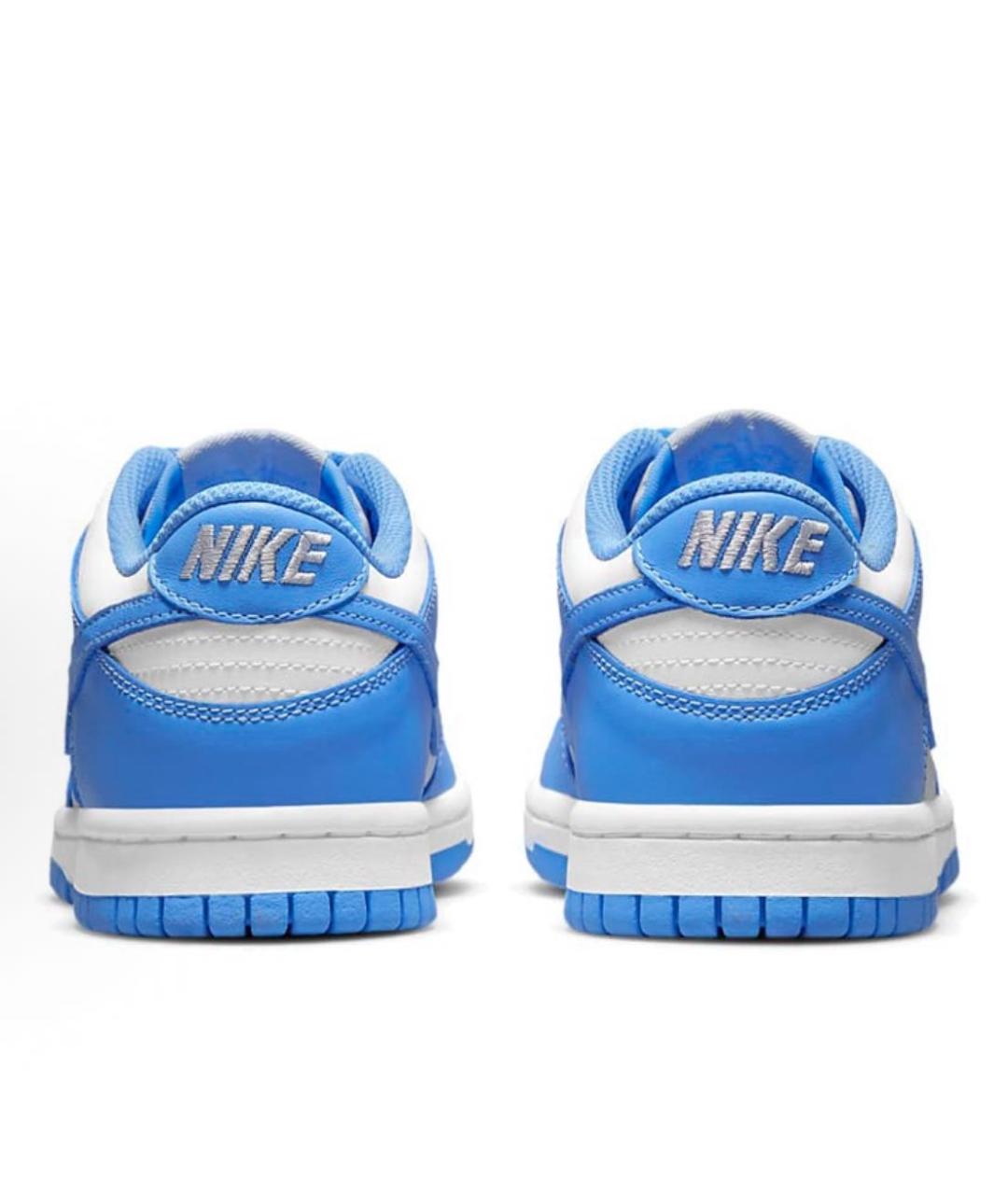 NIKE Голубые кожаные кроссовки, фото 4